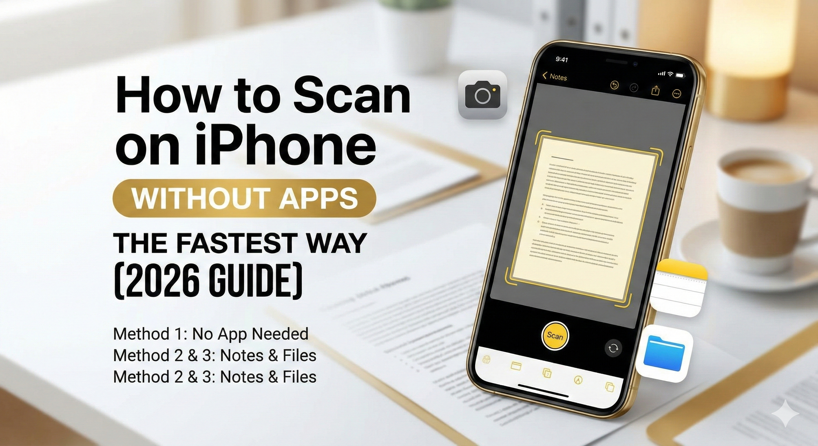 How to Scan on iPhone Without Apps: The Fastest Way (2026 Guide)